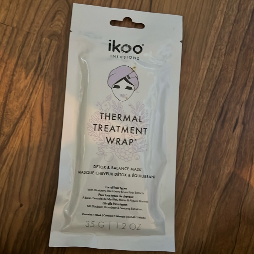 IKOO THERMAL TREATMENT WRAP FOR EXCESSIVELY DAMAGED HAIR Detox & Balance